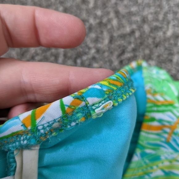 ✨3/$15 Mossimo green blue orange tankini top S - Picture 8 of 9